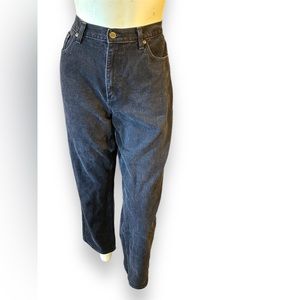 LL Bean size 14 regular black denim jeans